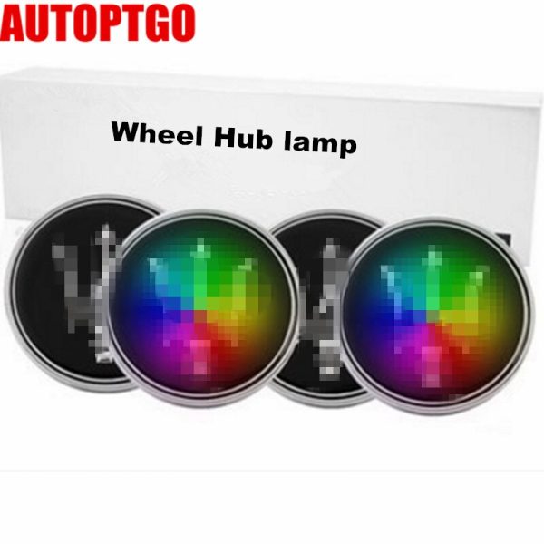 4X Car Colorful Luminous Tires Wheel Hub Lamp Center Cover TRIM Accessories - Image 7