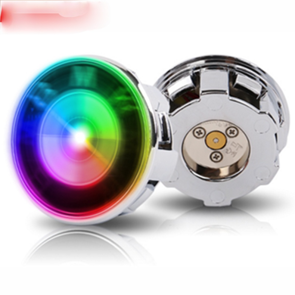 4X Car Colorful Luminous Tires Wheel Hub Lamp Center Cover TRIM Accessories - Image 2