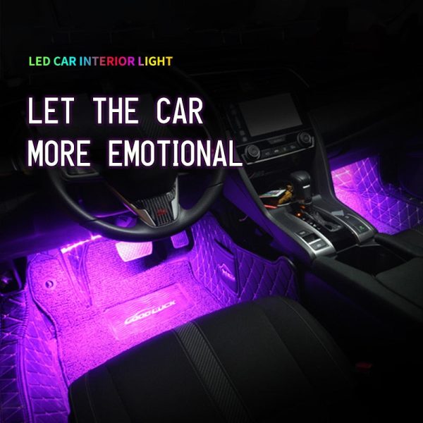 Tiktok Car Interior LED Decorative Light Bar Ambient Foot Lamp - Image 6