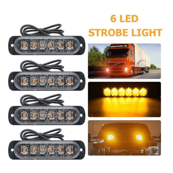Ultra-Thin LED Emergency Light For Car Warning Flashing Firemen Police Emergency Light Ambulance Police Strobe LED Warning Light - Image 9
