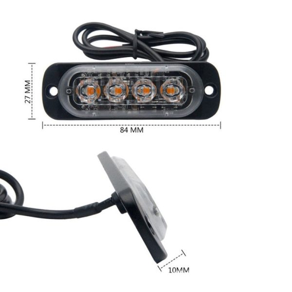 Ultra-Thin LED Emergency Light For Car Warning Flashing Firemen Police Emergency Light Ambulance Police Strobe LED Warning Light - Image 11
