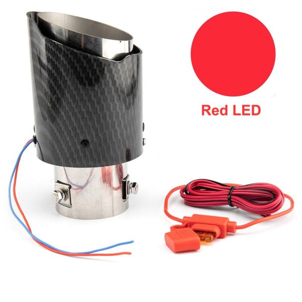 Nozzle for Muffler Car Tail Throat Pipe Spitfire LED Lights Luminous Auto - Image 7