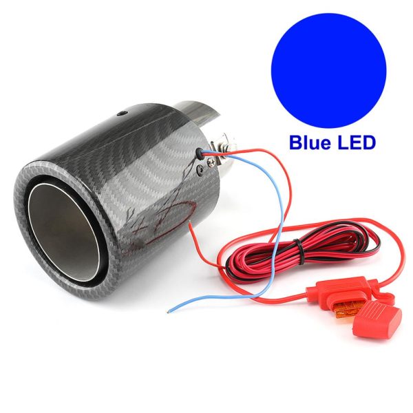 Nozzle for Muffler Car Tail Throat Pipe Spitfire LED Lights Luminous Auto - Image 10