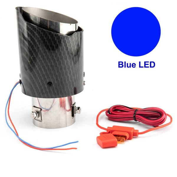 Nozzle for Muffler Car Tail Throat Pipe Spitfire LED Lights Luminous Auto - Image 8