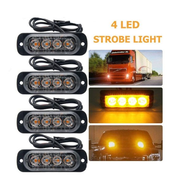 Ultra-Thin LED Emergency Light For Car Warning Flashing Firemen Police Emergency Light Ambulance Police Strobe LED Warning Light - Image 3