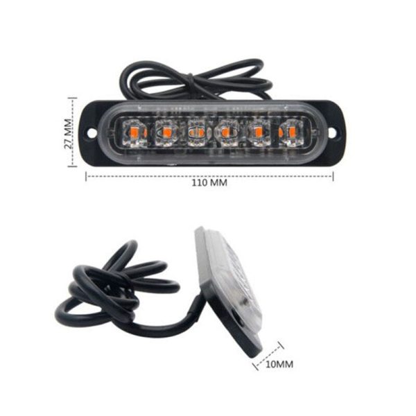 Ultra-Thin LED Emergency Light For Car Warning Flashing Firemen Police Emergency Light Ambulance Police Strobe LED Warning Light - Image 4